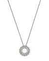 Bloomingdale's Diamond Double Circle Pendant Necklace In 14k White Gold, 0.75 Ct. T. W. - Exclusive In White