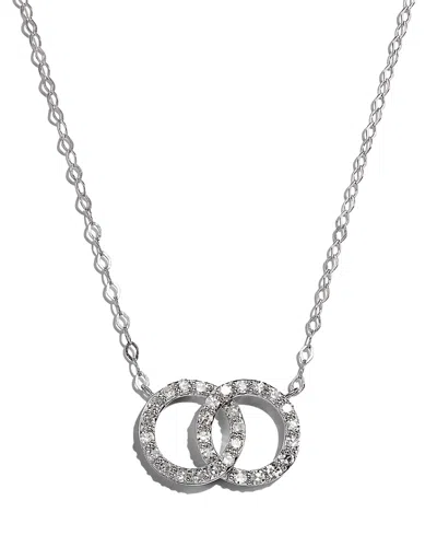 Bloomingdale's Diamond Double O Pendant Necklace In 14k White Gold, 0.25 Ct. T. W. - 150th Anniversary Exclusive