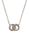 Bloomingdale's Diamond Double O Pendant Necklace In 14k Yellow Gold, 0.25 Ct. T. W. - 150th Anniversary Exclusive In Gold