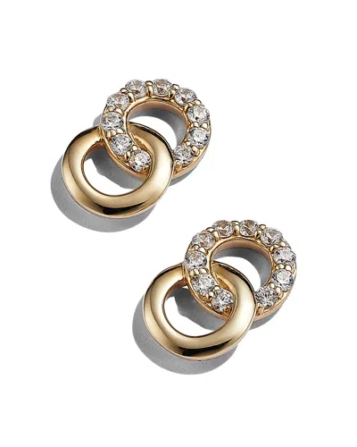 Bloomingdale's Diamond Double O Stud Earrings In 14k Yellow Gold, 0.17 Ct. T. W. - 150th Anniversary Exclusive