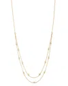 Bloomingdale's Diamond Double Strand Station Necklace In 14k Yellow Gold, 0.29 Ct. T. W. - Exclusive In White/gold