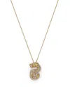 Bloomingdale's Diamond Dragon Pendant Necklace In 14k Yellow Gold, 0.40 Ct. T. W. In Gold
