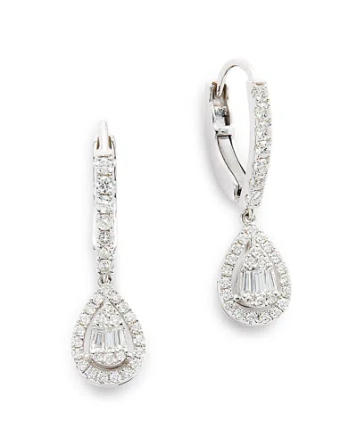 Bloomingdale's Diamond Drop Earrings In 14k White Gold, 0.60 Ct. T. W.