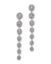 Bloomingdale's Diamond Drop Earrings In 14k White Gold, 1.50 Ct. T. W. - Exclusive In White