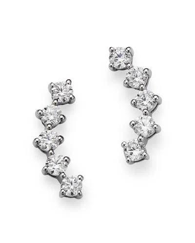 Bloomingdale's Diamond Ear Climbers In 14k White Gold, 0.50 Ct. T. W. - Exclusive