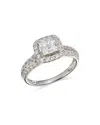 Bloomingdale's Diamond Engagement Ring In 14k White Gold, 1.0 Ct. T. W. - Exclusive In White