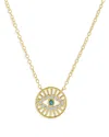 Bloomingdale's Diamond Evil Eye Medallion Necklace In 14k Yellow Gold, 0.15 Ct. T. W. - Exclusive In Gold