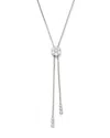 Bloomingdale's Diamond Flower Bolo Necklace In 14k White Gold, 0.85 Ct. T. W. - Exclusive In White