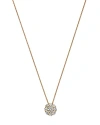 Bloomingdale's Diamond Flower Cluster Pendant Necklace In 14k Yellow Gold, 0.50 Ct. T. W. - Exclusive In Gold