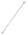 Bloomingdale's Diamond Flower Cluster Link Bracelet In 14k White Gold, 2.0 Ct. T. W. In White