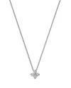 Bloomingdale's Diamond Flower Pendant Necklace In 14k White Gold, 0.25 Ct. T. W. In White