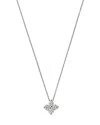 Bloomingdale's Diamond Flower Pendant Necklace In 14k White Gold, 1.0 Ct. T. W. In White