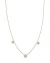 Bloomingdale's Diamond Flower Station Collar Necklace In 14k Yellow Gold, 0.75 Ct. T. W. - Exclusive In Gold