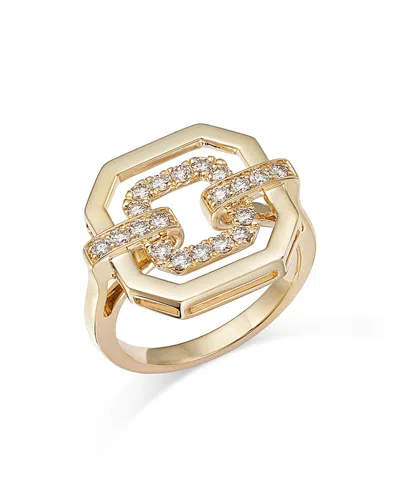 Bloomingdale's Diamond Geometric Ring In 14k Yellow Gold, 0.45 Ct. T. W. - Exclusive In Gold/white