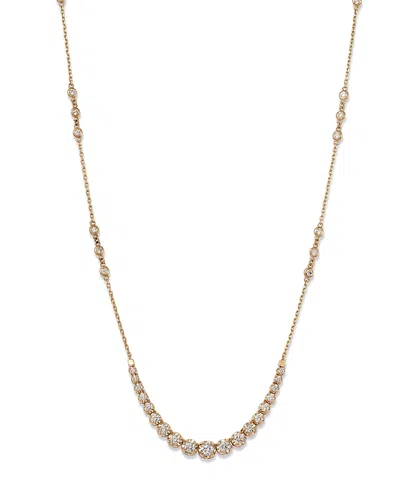 Bloomingdale's Diamond Graduated 17 Collar Necklace In 14k Yellow Gold, 2.25 Ct. T. W. - Exclusive