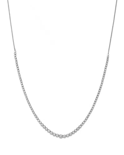 Bloomingdale's Diamond Graduated Bolo Necklace In 14k White Gold, 2.50 Ct. T. W.- Exclusive