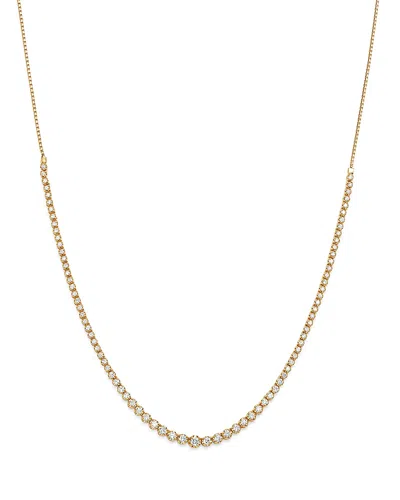 Bloomingdale's Diamond Graduated Bolo Necklace In 14k Yellow Gold, 2.50 Ct. T. W.- Exclusive In White/yellow