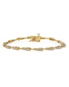 Bloomingdale's Diamond Graduated Link Bracelet In 14k Yellow Gold, 1.0 Ct. T. W. In Gold