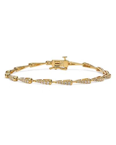 Bloomingdale's Diamond Graduated Link Bracelet In 14k Yellow Gold, 1.0 Ct. T. W.