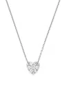 Bloomingdale's Diamond Heart Pendant Necklace In 14k White Gold, 0.50 Ct. T. W. - 100% Exclusive In White