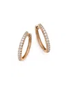 Bloomingdale's Diamond Hoop Earrings In 14k Rose Gold, 0.30 Ct. T.w. - 100% Exclusive In White/rose