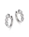Bloomingdale's Diamond Hoop Earrings In 14k White Gold, 1.0 Ct. T. W. In White