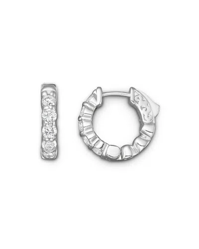 Bloomingdale's Diamond Hoop Earrings In 14k White Gold, 1.0 Ct. T. W. - Exclusive