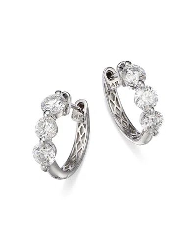 Bloomingdale's Diamond Hoop Earrings In 14k White Gold, 1.50 Ct. T. W.