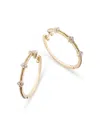 Bloomingdale's Diamond Hoop Earrings In 14k Yellow Gold, 0.18 Ct. T. W. In Gold