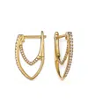 Bloomingdale's Diamond Hoop Earrings In 14k Yellow Gold, 0.25 Ct. T. W. - Exclusive In Gold