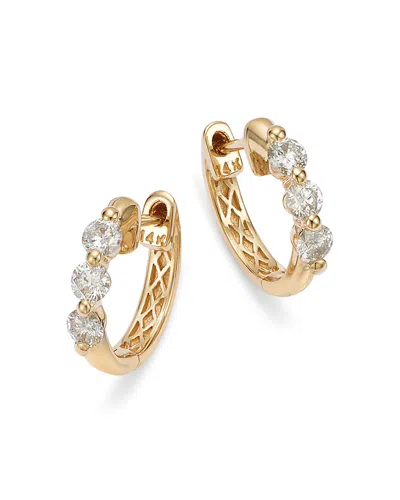 Bloomingdale's Diamond Hoop Earrings In 14k Yellow Gold, 0.50 Ct. T. W.