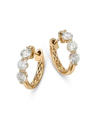 Bloomingdale's Diamond Hoop Earrings In 14k Yellow Gold, 1.0 Ct. T. W. - Exclusive