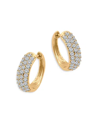 Bloomingdale's Diamond Hoop Earrings In 14k Yellow Gold, 1.0 Ct. T. W. - Exclusive In White/gold