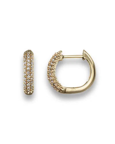 Bloomingdale's Diamond Hoop Earrings In 14k Yellow Gold, .20 Ct. T. W.