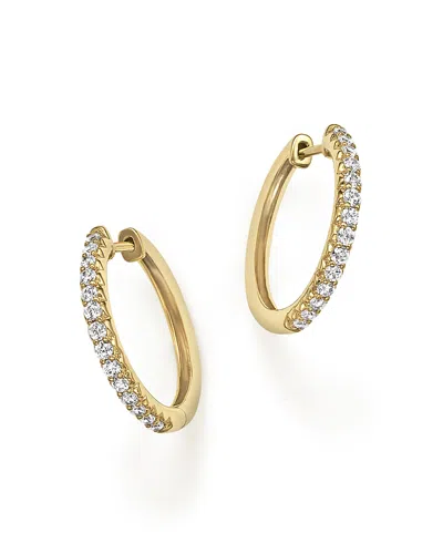 Bloomingdale's Diamond Hoop Earrings In 14k Yellow Gold, .40 Ct. T. W. In White/gold