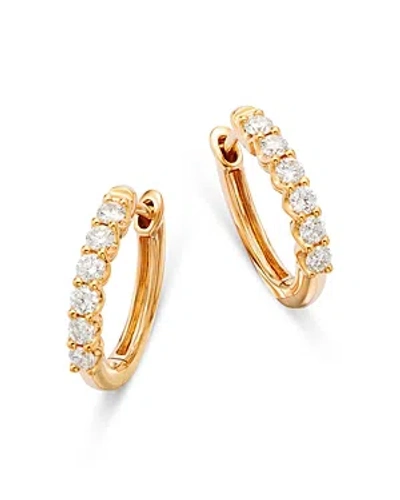 Bloomingdale's Diamond Hoops In 14k Yellow Gold, 0.34 Ct. T. W.