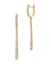 Bloomingdale's Diamond Huggie Drop Earrings In 14k Yellow Gold, 0.85 Ct. T. W. - Exclusive In White/gold