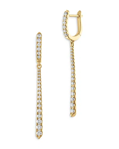 Bloomingdale's Diamond Huggie Drop Earrings In 14k Yellow Gold, 0.85 Ct. T. W. - Exclusive In White/gold