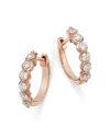 Bloomingdale's Diamond Huggie Hoop Earrings In 14k Rose Gold, 0.50 Ct. T. W. - Exclusive In Rose Gold