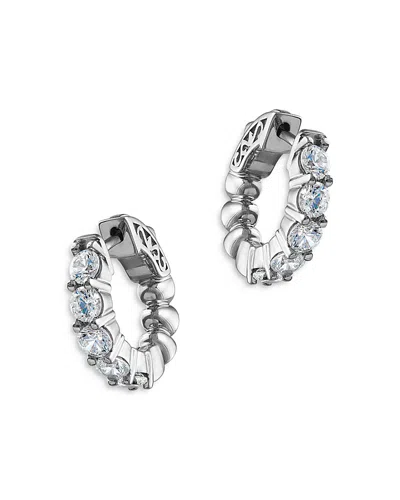 Bloomingdale's Diamond Huggie Hoop Earrings In 14k White Gold, 1.50 Ct. T. W. - Exclusive