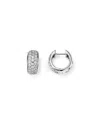 Bloomingdale's Diamond Huggie Hoop Earrings In 14k White Gold, .45 Ct. T. W. - Exclusive In White
