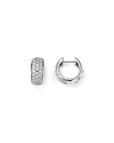 Bloomingdale's Diamond Huggie Hoop Earrings In 14k White Gold, .45 Ct. T. W. - Exclusive