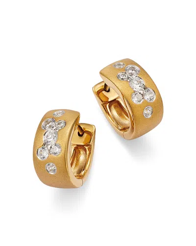 Bloomingdale's Diamond Huggie Hoop Earrings In 14k Yellow Gold, 0.40 Ct. T. W. - Exclusive In White/yellow