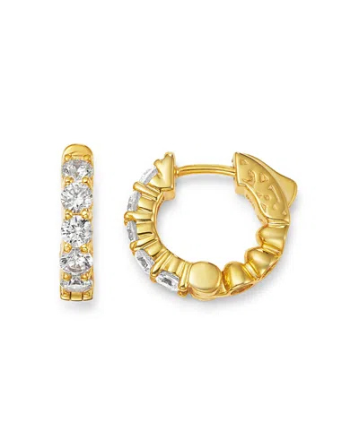 Bloomingdale's Diamond Huggie Hoop Earrings In 14k Yellow Gold, 1 Ct. T. W. - Exclusive In White/gold