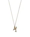 Bloomingdale's Diamond Hummingbird Pendant Necklace In 14k Yellow Gold, 0.09 Ct. T. W. - Exclusive In Gold