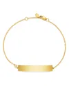 Bloomingdale's Diamond Id Bracelet In 14k Yellow Gold, 0.03 Ct. T. W. - Exclusive In Gold