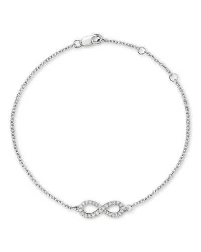 Bloomingdale's Diamond Infinity Bracelet In 14k White Gold, .15 Ct. T. W.