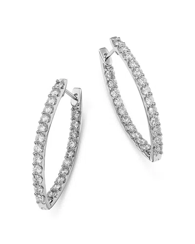 Bloomingdale's Diamond Inside Out Earrings In 14k White Gold, 3.0 Ct. T. W. - Exclusive