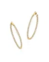 Bloomingdale's Diamond Inside Out Hoop Earrings In 14k Yellow Gold, 2.0 Ct. T. W. In Gold
