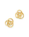 Bloomingdale's Diamond Knot Stud Earrings In 14k Yellow Gold - Exclusive In Gold